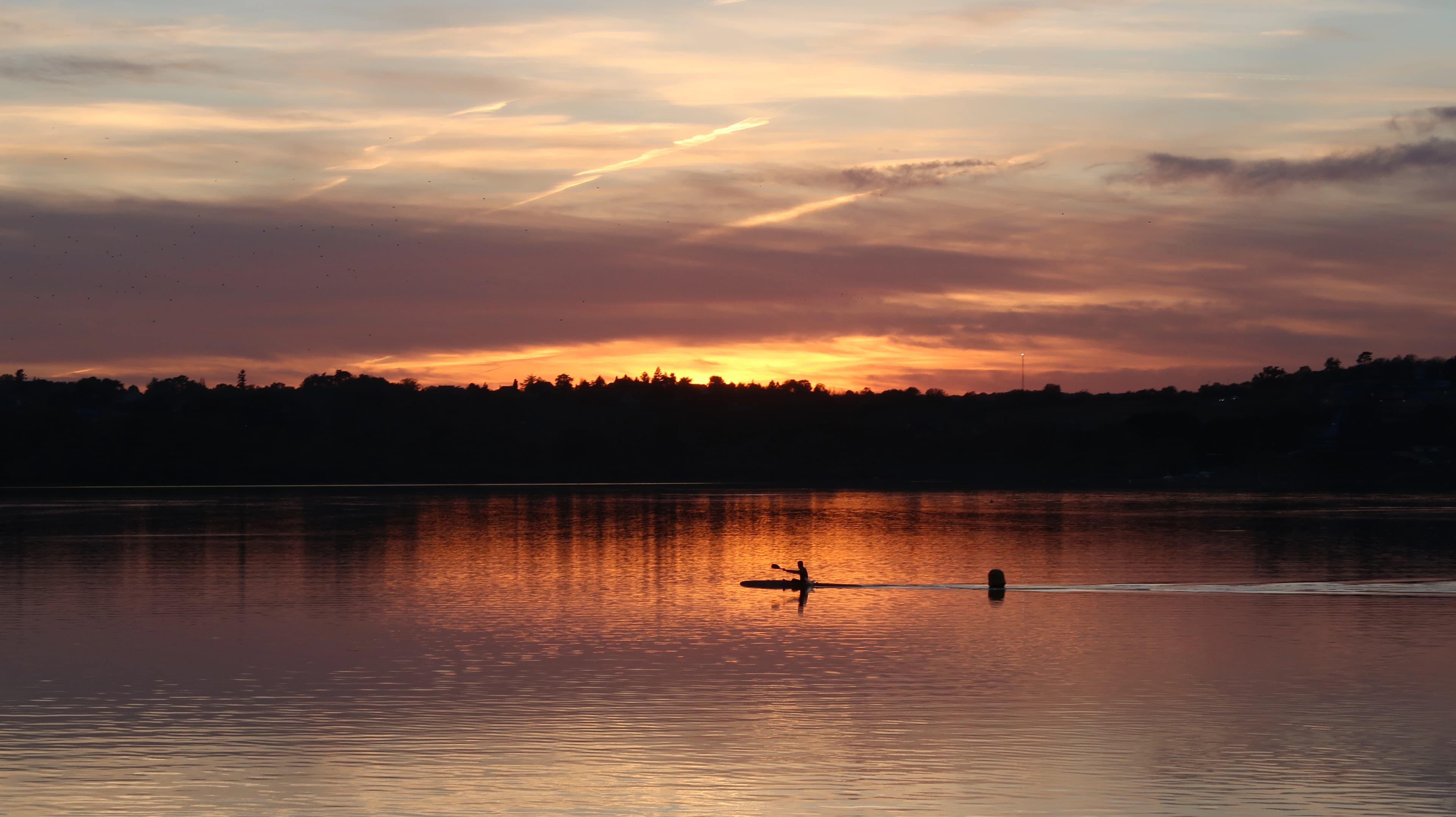 Couché de soleil au Lac de Maine à Angers
